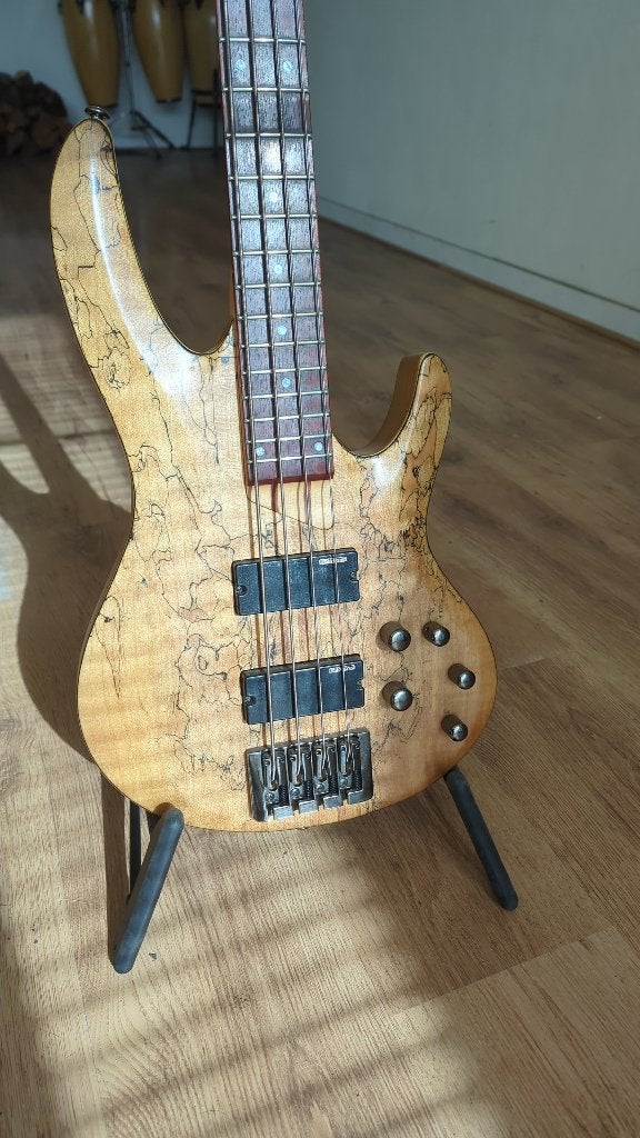 ESP LTD B204SM Natural Satin 4 snarige basgitaar, Ophalen, Zo goed als nieuw, Elektrisch