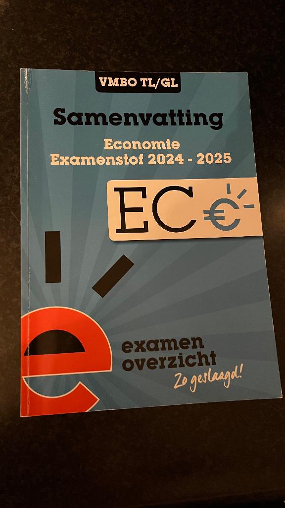 Examenbundel economie vmbo TL, Boeken, Schoolboeken, VMBO, Economie, Ophalen of Verzenden, ExamenOverzicht