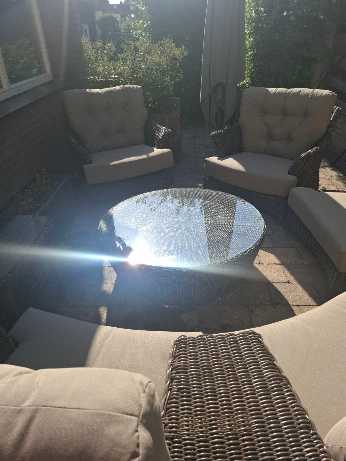 Luxe Wicker Loungeset 4 Seasons Outdoor Valentine, Tuin en Terras, Ophalen, 5 zitplaatsen, Gebruikt, Bank