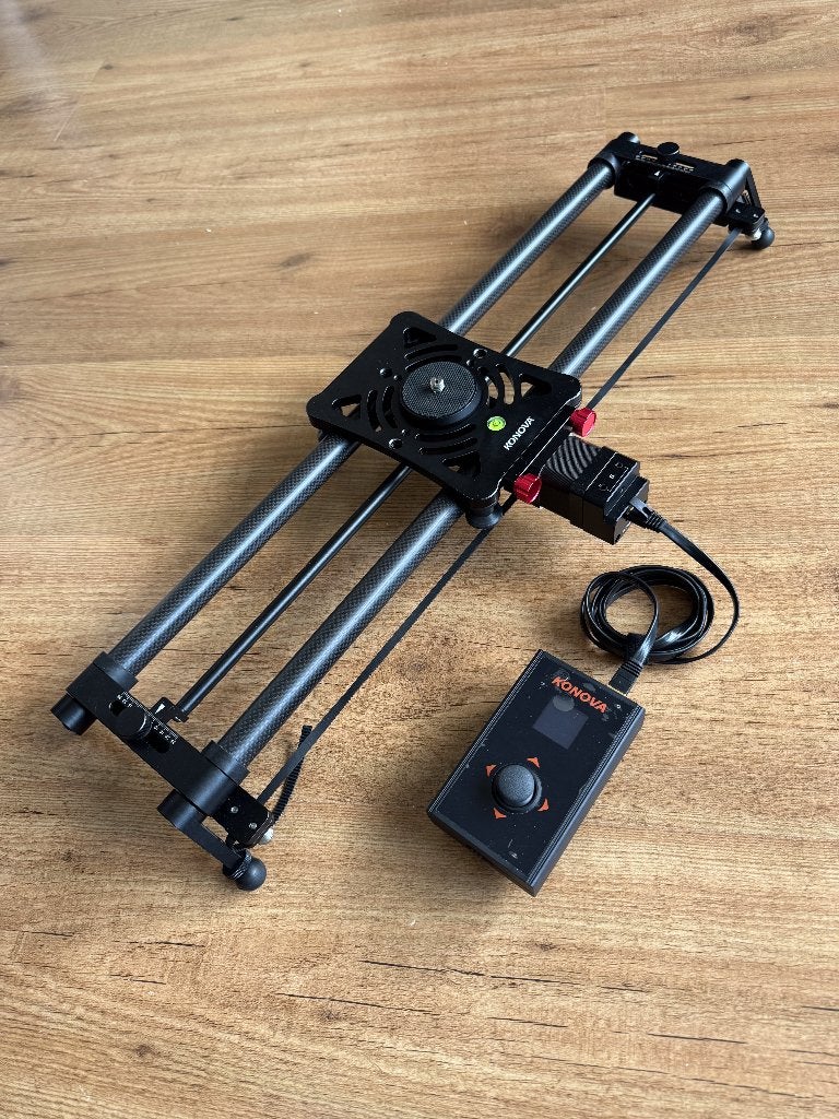 Konova P1 KMS-S2 met Support Arm Carbon Motor Camera Slider, Ophalen of Verzenden, Gebruikt, Video