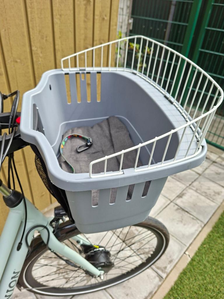 Hondenfietsmand voor en achter - Basil en Cordo, Fietsen en Brommers, Fietsaccessoires | Aanhangers en Karren, Zo goed als nieuw