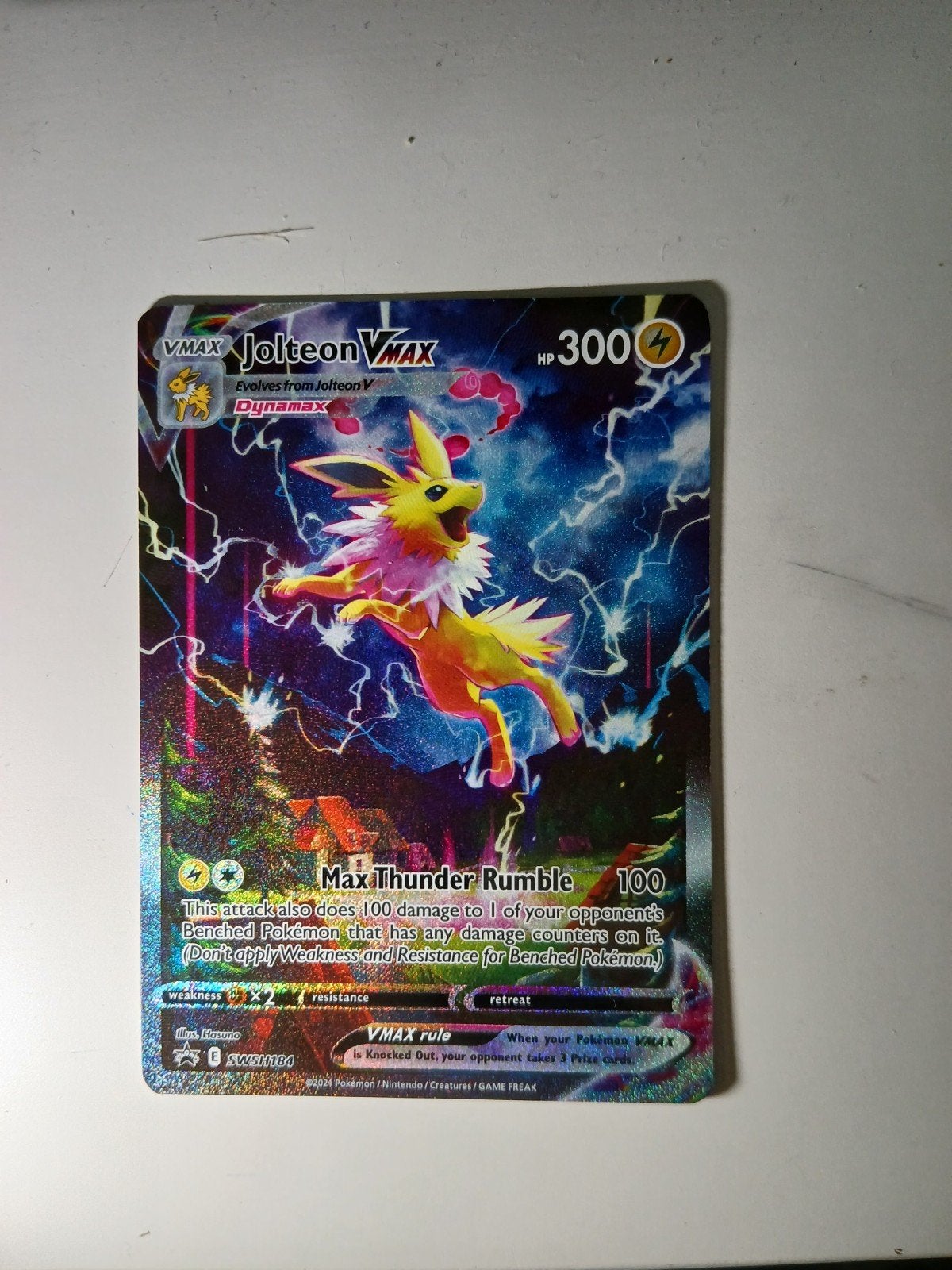 jolteon full art vmax sword and shield promo kaart, Ophalen of Verzenden, Zo goed als nieuw