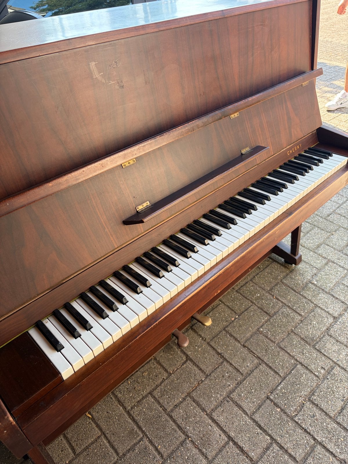 Klassiek Houten Piano, Ophalen, Gebruikt, Bruin, Piano