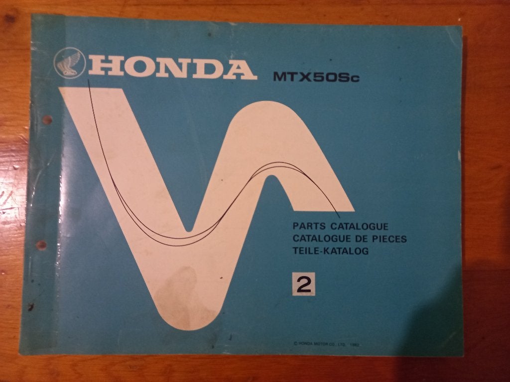 Honda mtx 50 Sc parts catalogue, Motoren, Ophalen, Honda