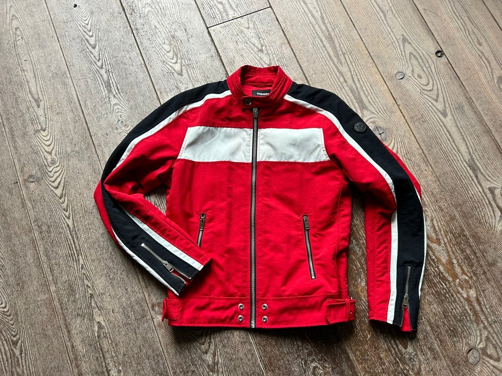 Diesel jas, rood, maat M weinig gedragen jacket, Diesel, Maat 48/50 (M), Ophalen of Verzenden, Zo goed als nieuw