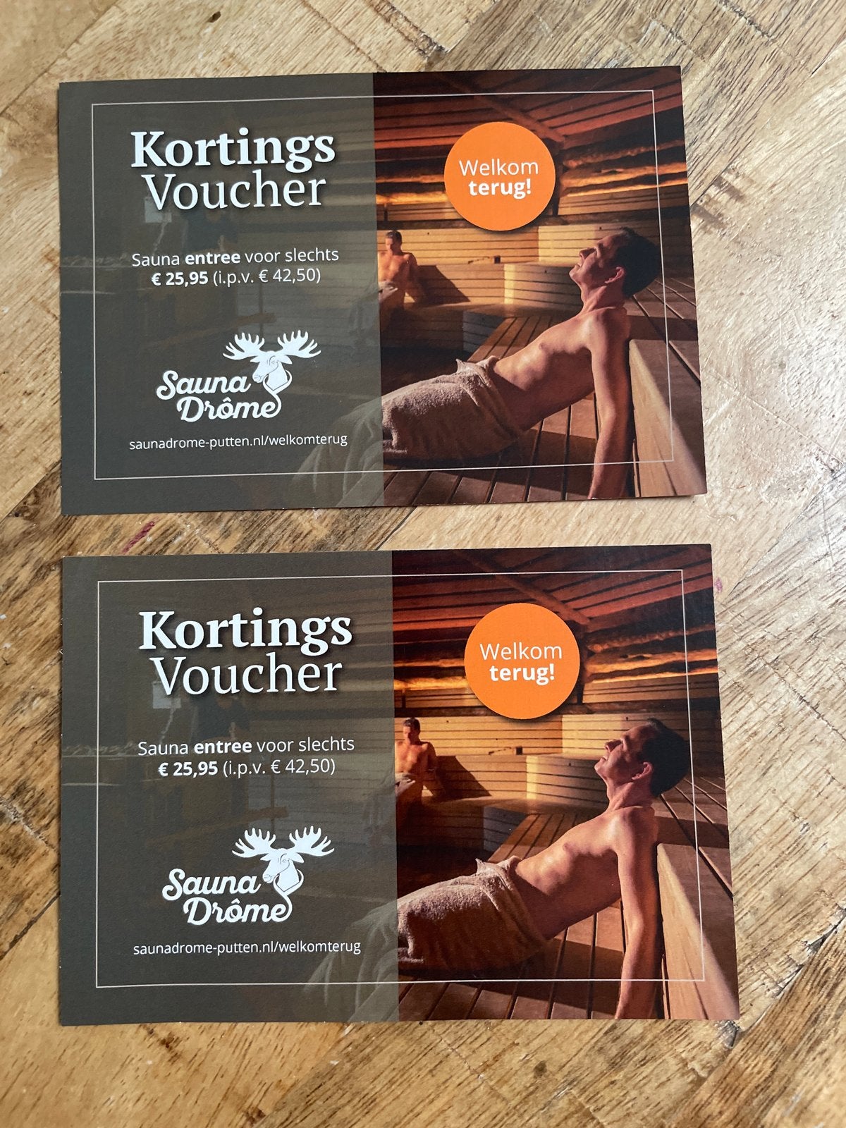 2x sauna intree met korting, Tickets en Kaartjes