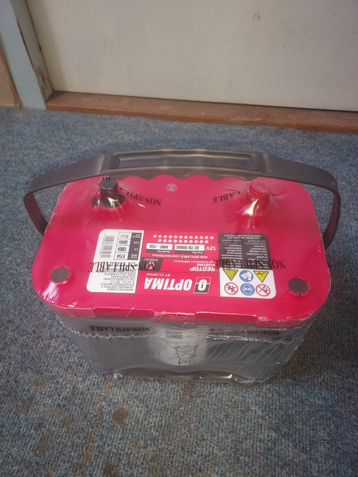 Optima red top start accu 12v, Ophalen, Nieuw