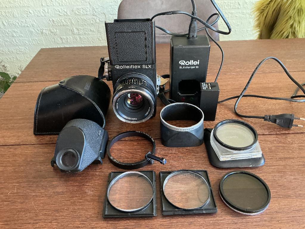 Rolllei SLX Set, Ophalen of Verzenden, Gebruikt, Spiegelreflex, Overige Merken