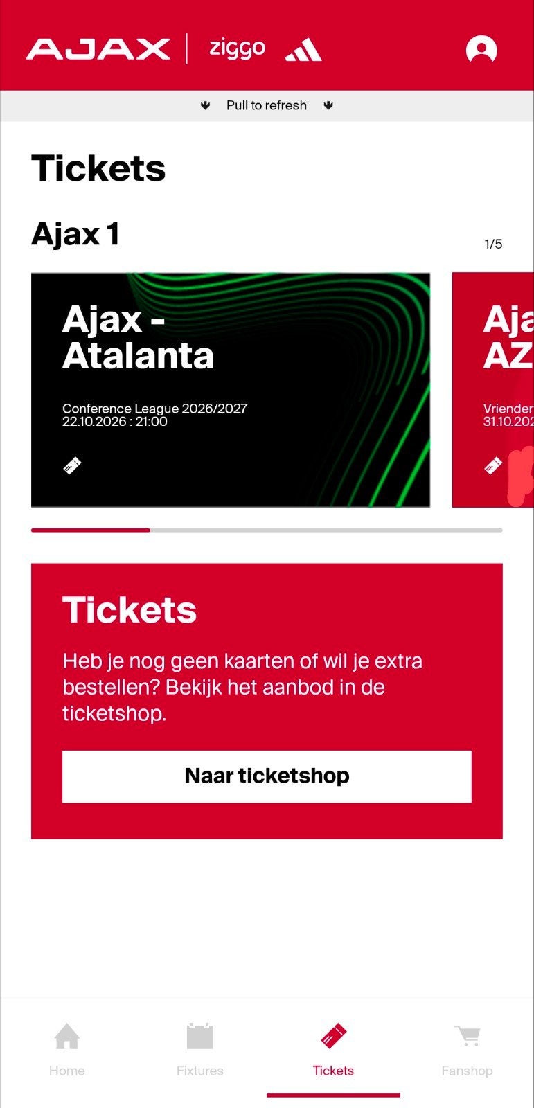 Ajax - Atalanta, 2 kaarten naast elkaar, vak 120 top plekken, Losse kaart, Twee personen, Oktober, Europa of Champions League