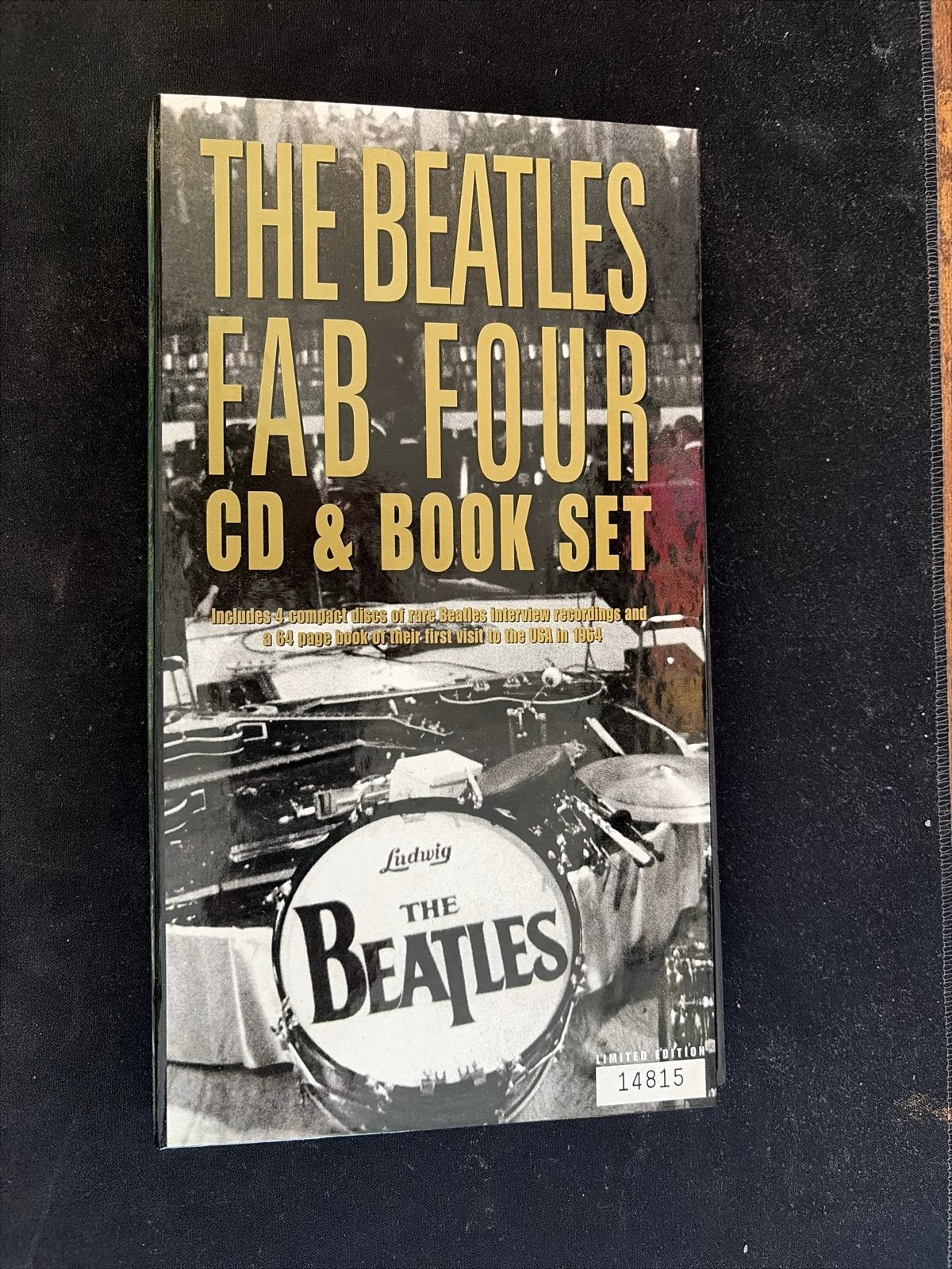 The Beatles Fab Four CD & Boek Set - USA Feb 1964, Cd's en Dvd's, Rock, Boxset, Ophalen of Verzenden, Zo goed als nieuw