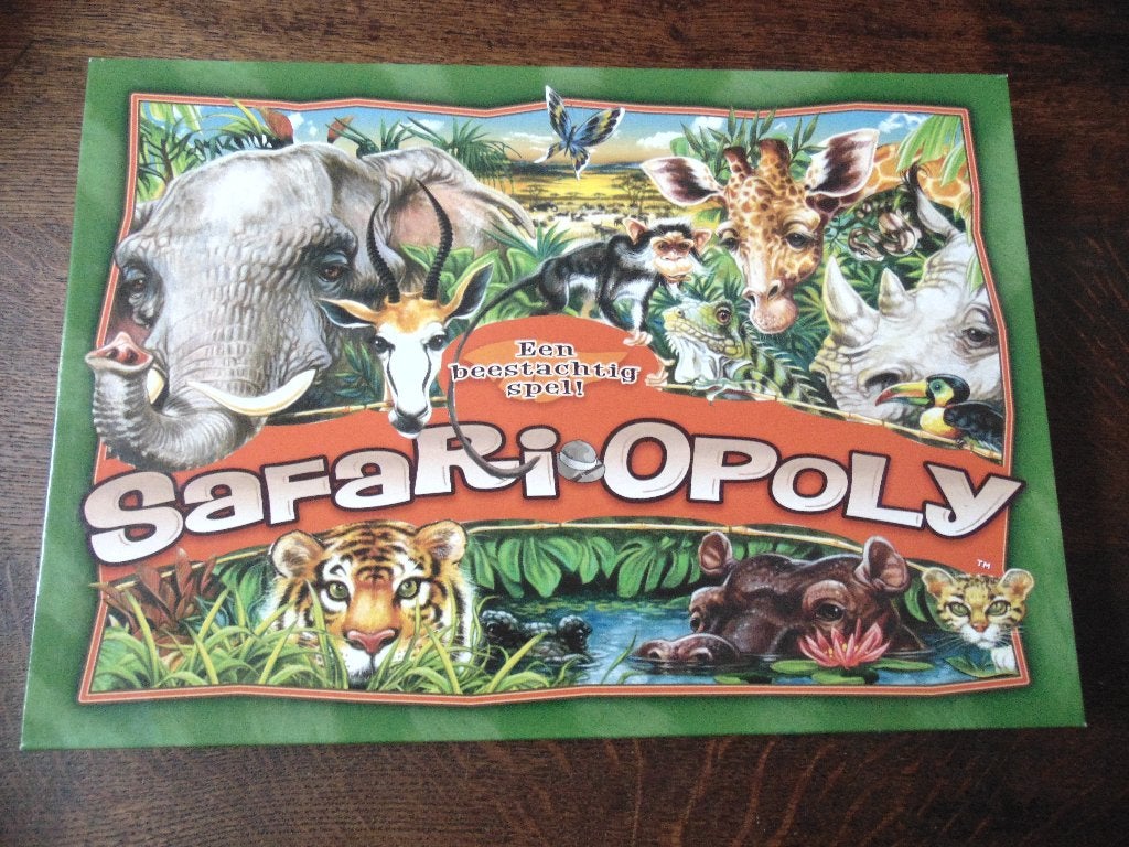 Safari-Opoly NIEUW, Hobby en Vrije tijd, Gezelschapsspellen | Bordspellen, Vijf spelers of meer, Ophalen of Verzenden, Nieuw