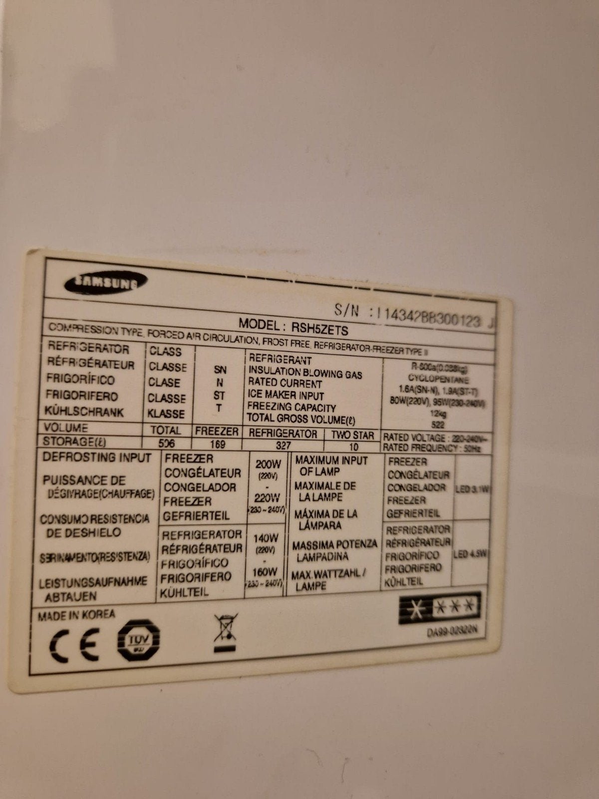 Foto 8 van Samsung Amerikaanse Koelkast RSH5ZETS Side-by-Side