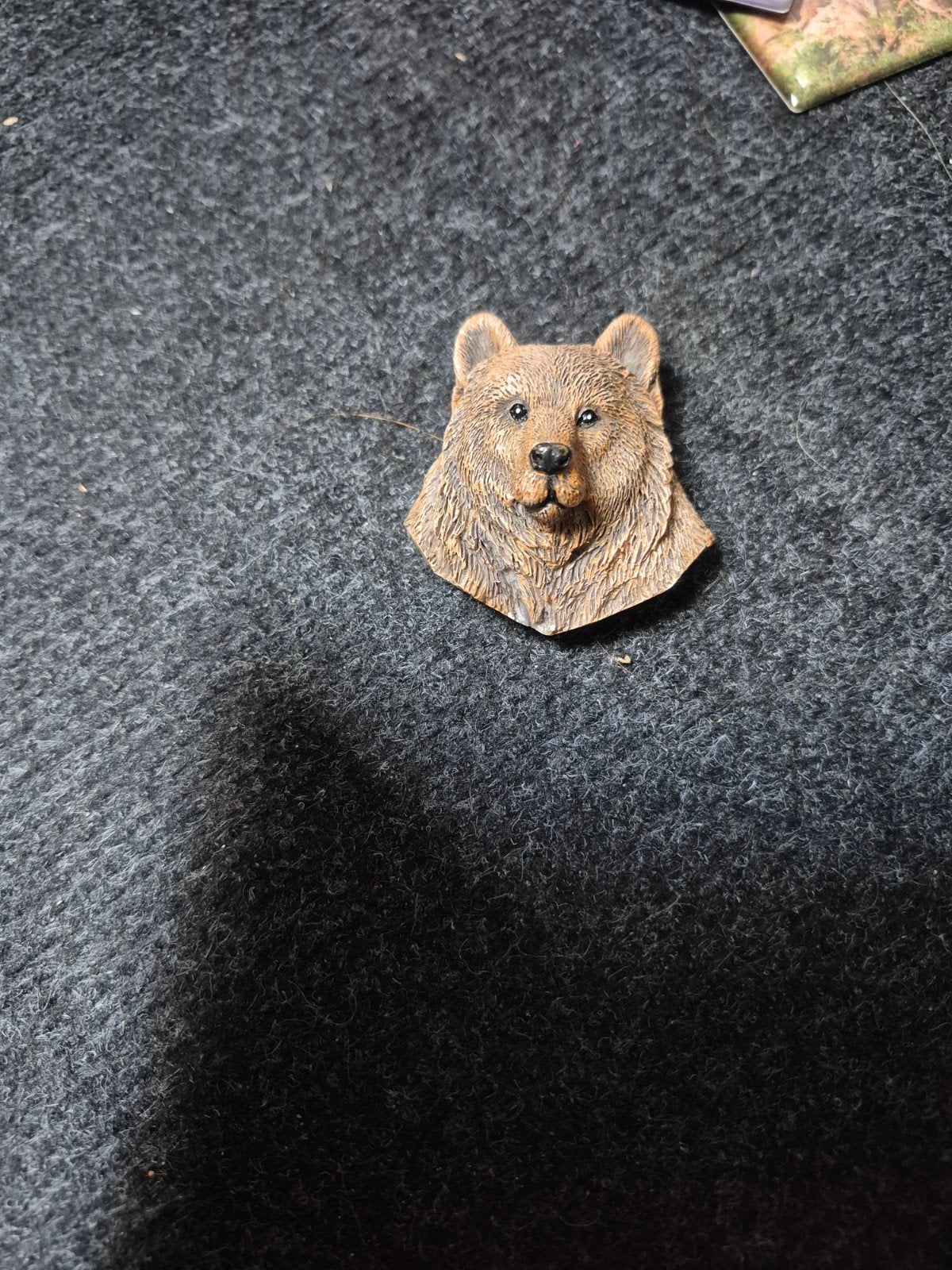 Stenen Bruine beer magneet, Ophalen of Verzenden, Zo goed als nieuw, Hond of Kat, Beeldje of Figuurtje