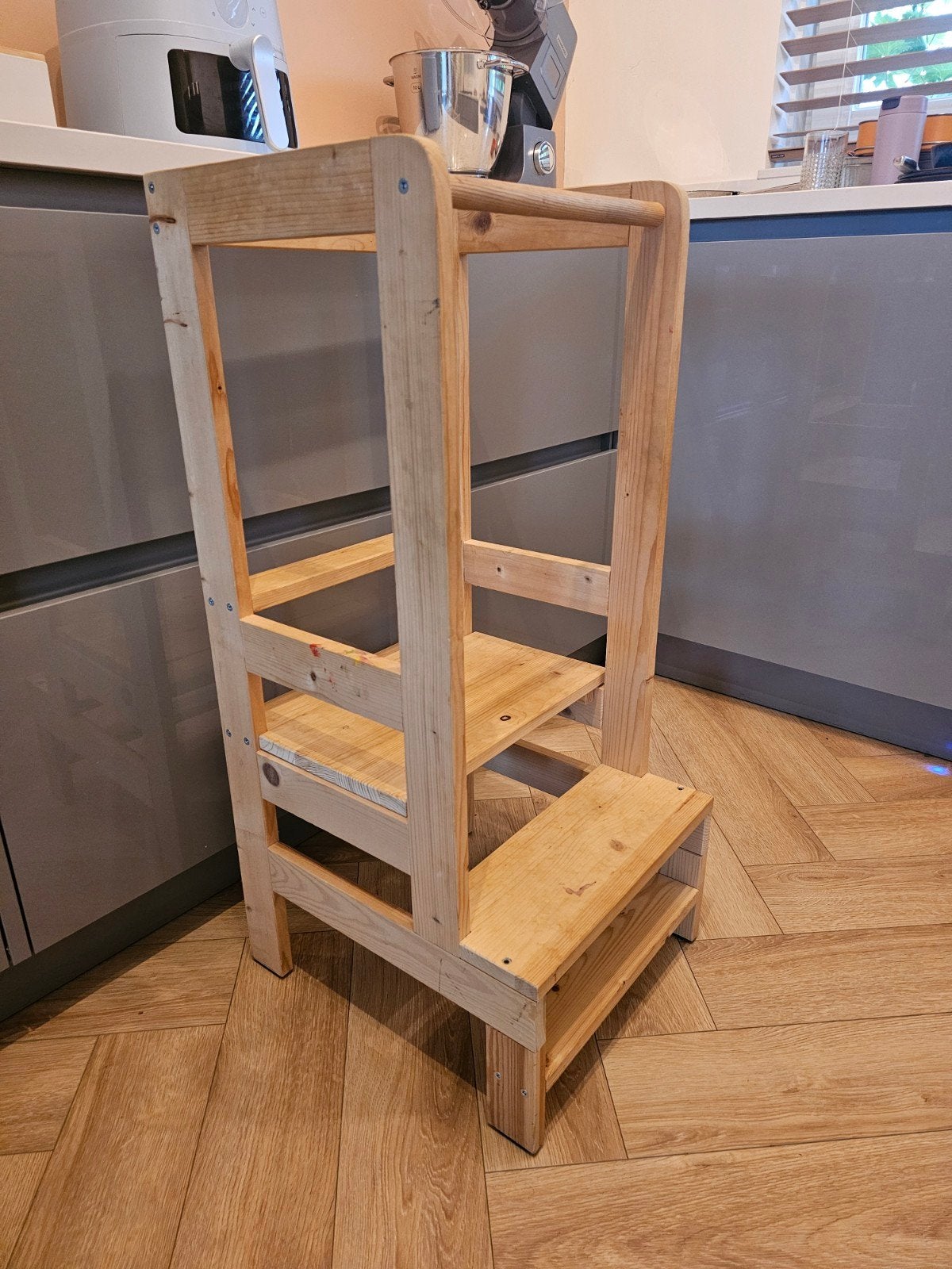Houten leertoren, Ophalen, Gebruikt