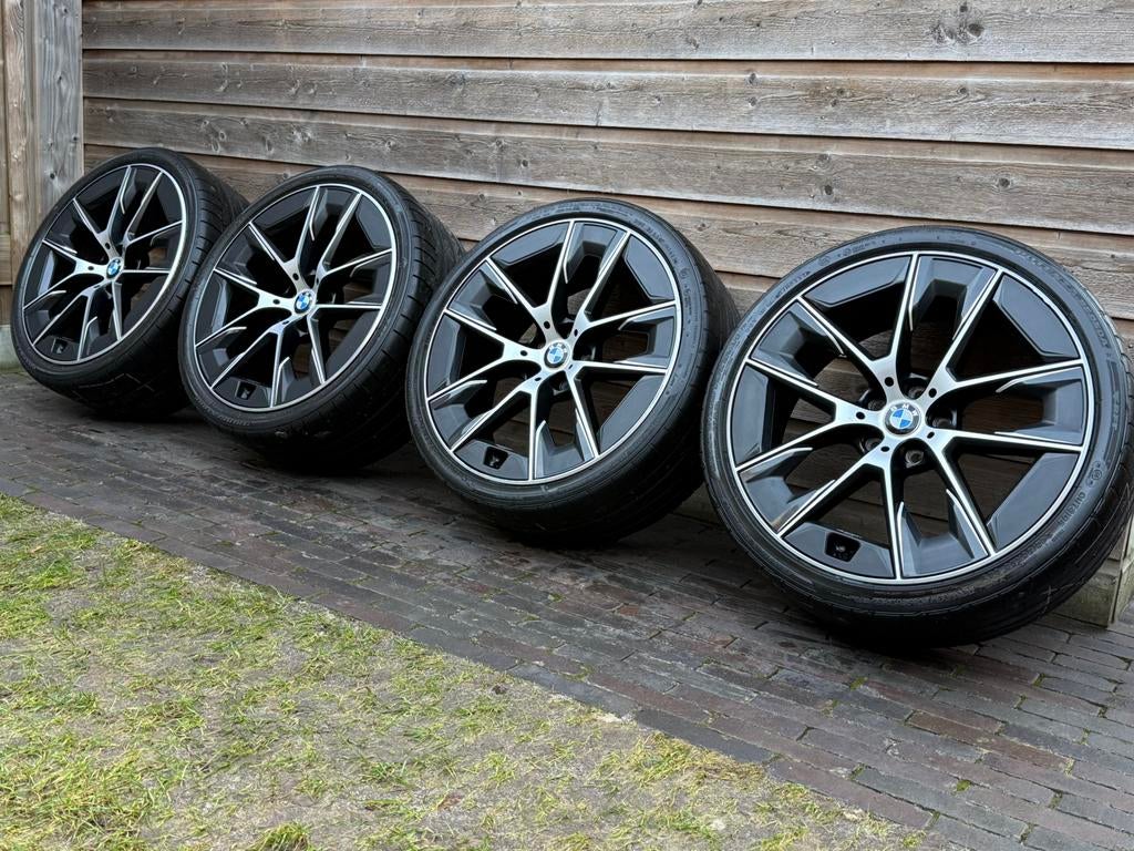 Orig BMW 5-serie Styling 1001M 20 inch velgen breedset, Gebruikt, 275 mm, Banden en Velgen, Ophalen of Verzenden