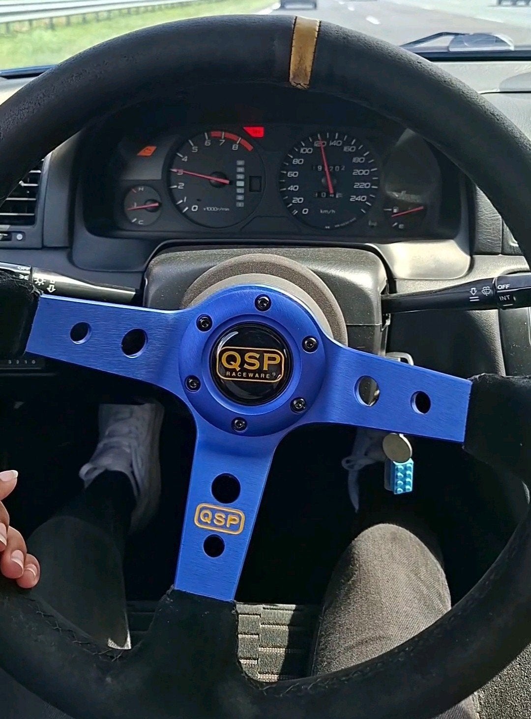 QSP Raceware Sportstuur - Blauw, Auto-onderdelen, Besturing, Universele onderdelen, Gebruikt, Ophalen of Verzenden