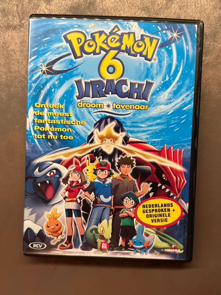 Pokémon 6: Jirachi Droom Tovenaar DVD (Nederlands gesproken), Cd's en Dvd's, Avontuur, Gebruikt, Alle leeftijden, Ophalen of Verzenden