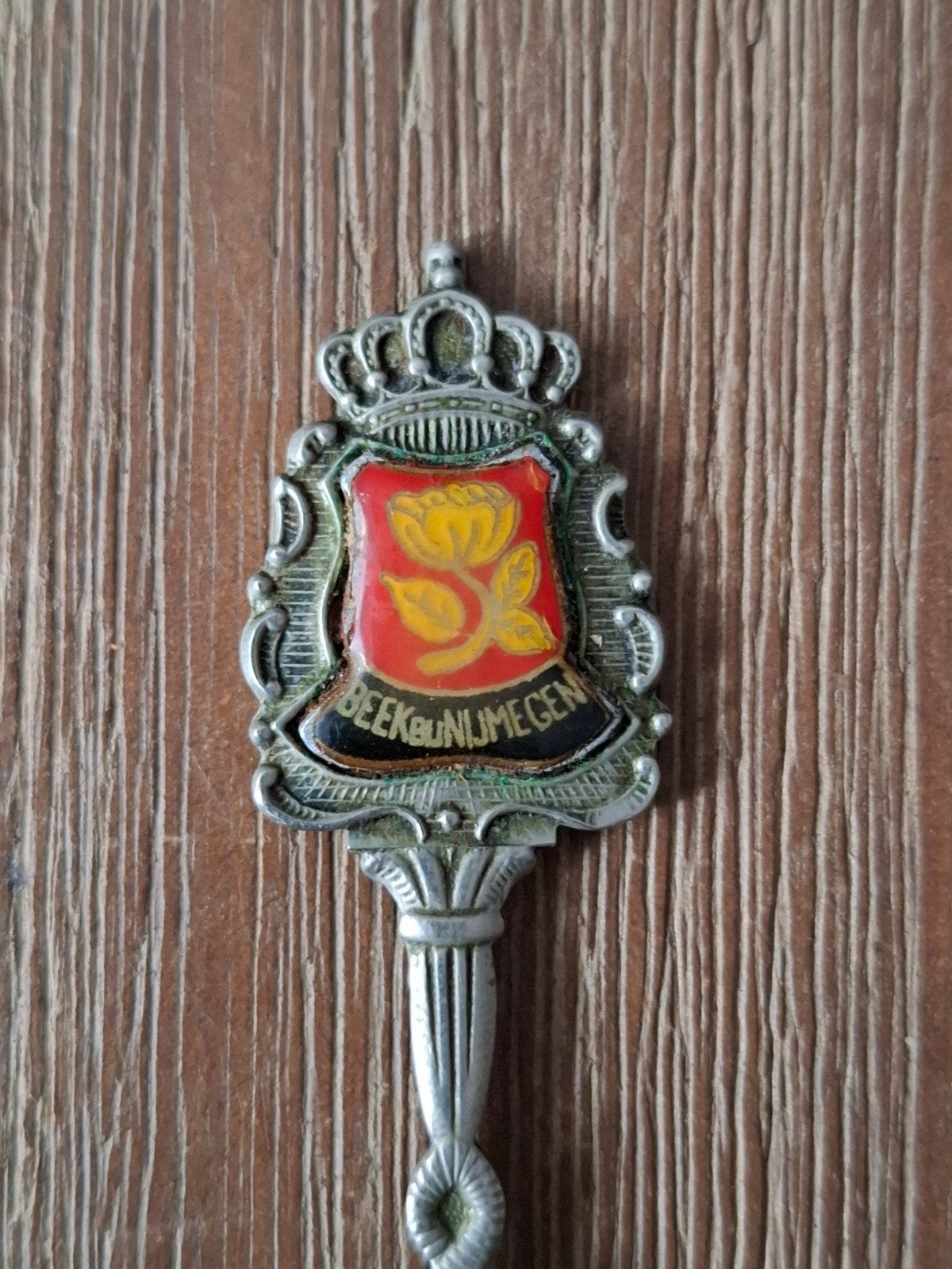 Oude suikerschep Beek bij Nijmegen - emaille, Ophalen of Verzenden