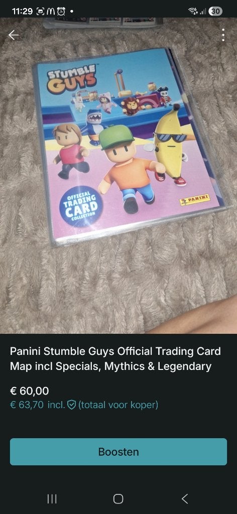 Stumble guys verzamelmap incl zeldzame kaartjes, Ophalen of Verzenden, Nieuw