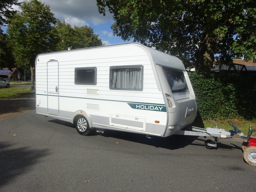Eifelland Holiday 420 QD met Mover en Luifel, Caravans en Kamperen, Bedrijf, Treinzit, 750 - 1000 kg, Eifelland