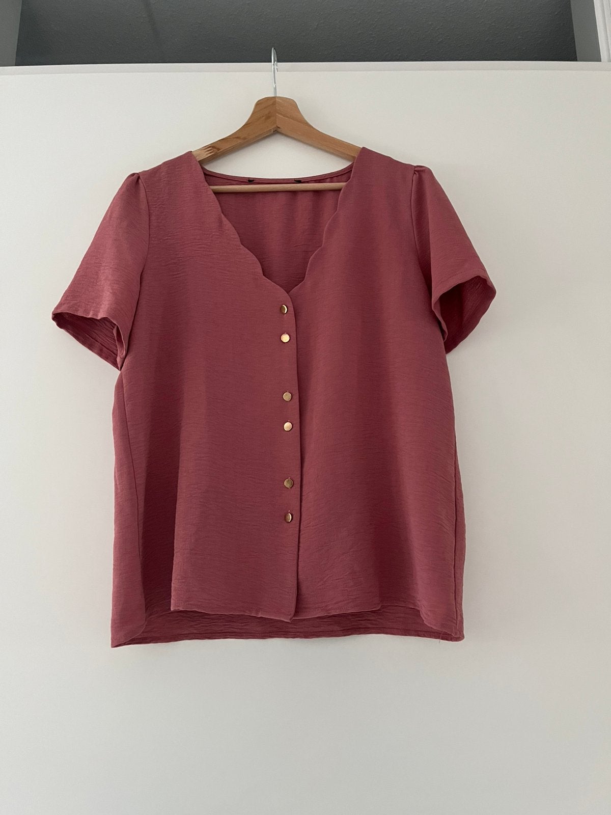 Blouse top, Kleding | Dames, T-shirts, Ophalen, Zo goed als nieuw, Roze, Korte mouw