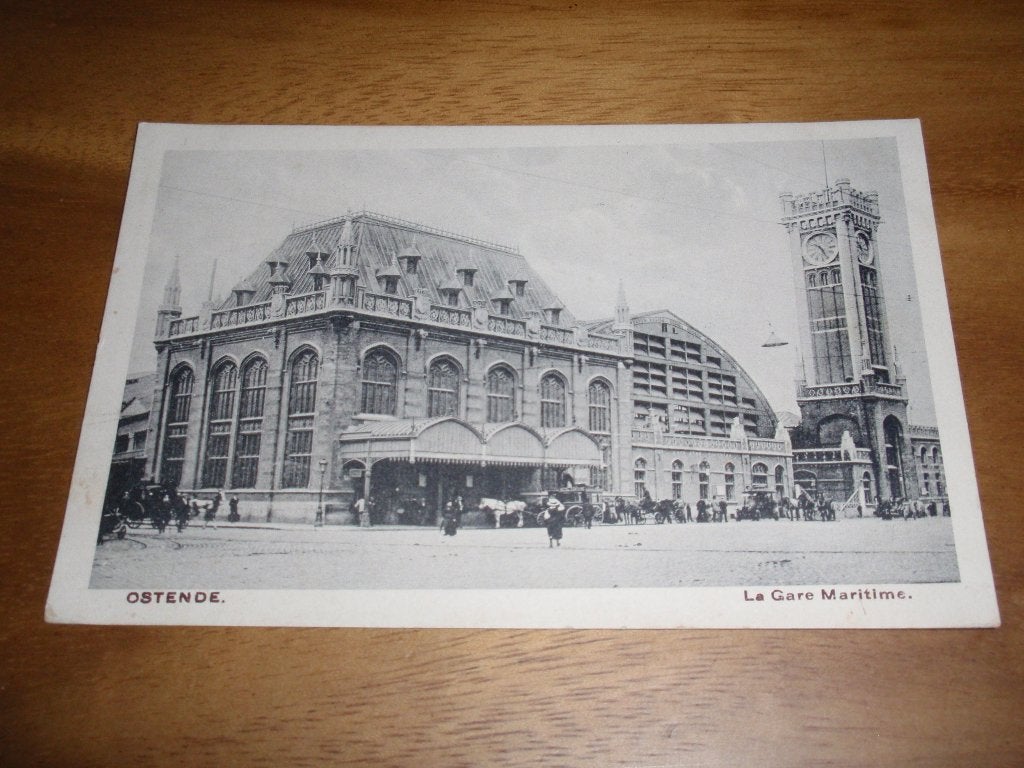 Station Oostende La Gare Maritime Feldpost Belgie, Verzenden, Voor 1920, Gelopen, West-Vlaanderen