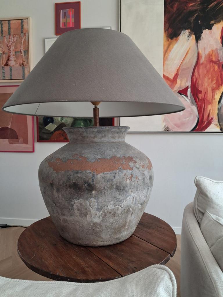 grote Kruiklamp met Rustieke Uitstraling, Ophalen, Gebruikt, Rustiek, Landelijk, Industrieel