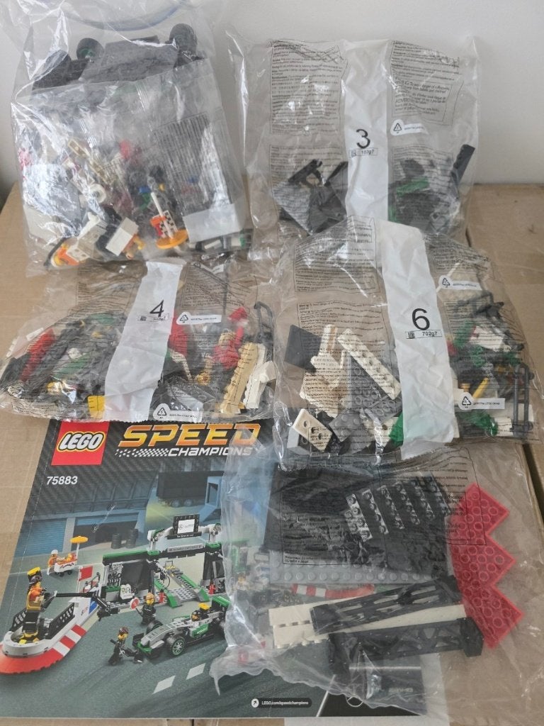[Gebruikt] LEGO 75883 MERCEDES AMG PETRONAS, Ophalen of Verzenden, Gebruikt, Lego
