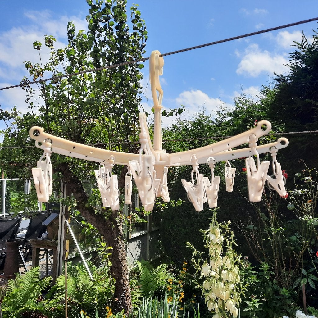 Sokkendroger Outdoor waslijn, draaibaar en opvouwbaar, Ophalen of Verzenden, Zo goed als nieuw