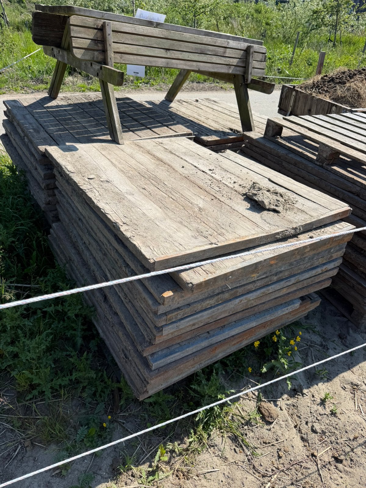 70 Steenschotten, Ophalen, Gebruikt, Hout