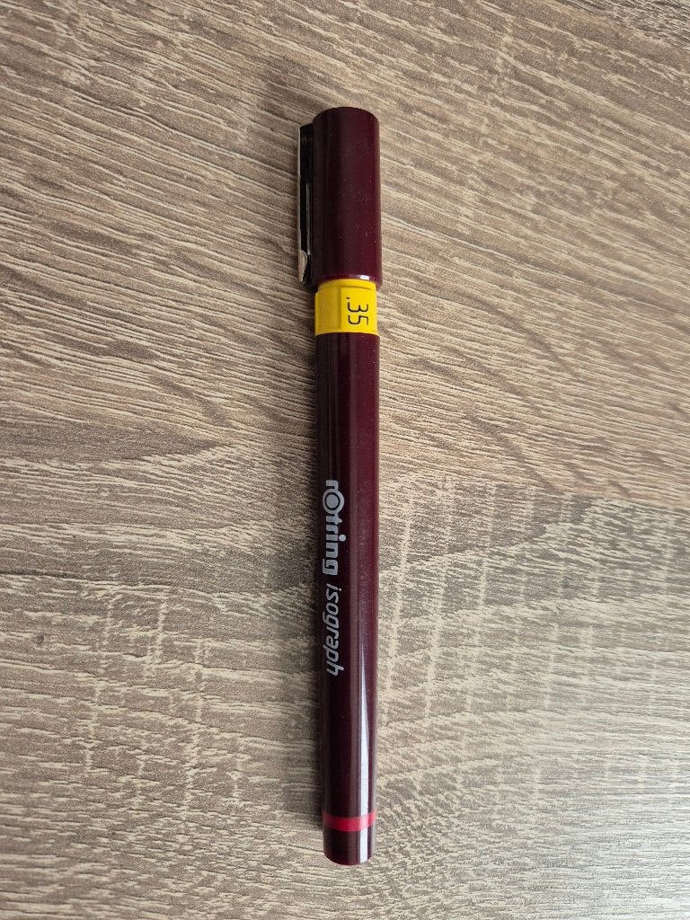 Rotring isograph 0,35mm inktpen, Ophalen, Nieuw