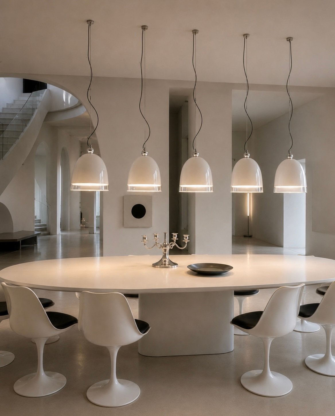 Partij Space Age Design Hanglampen 6x iGuzzini vintage, Ophalen of Verzenden, Zo goed als nieuw