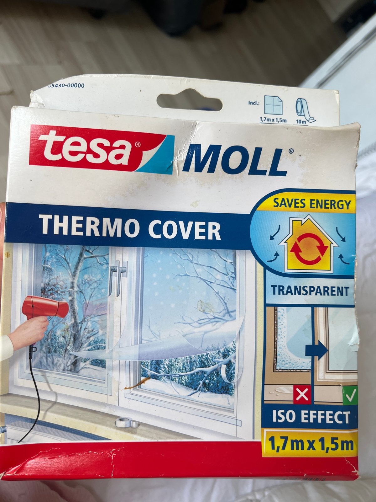 Tesa Moll Thermo Cover Raamfolie - Energiebesparend, Minder dan 4 cm, Overige materialen, Nieuw, Ophalen of Verzenden