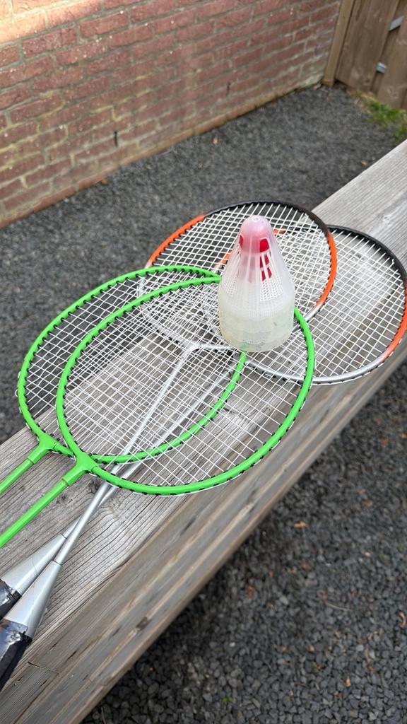 Buitenspeelgoed badminton, Kinderen en Baby's, Speelgoed | Buiten | Los speelgoed, Ophalen, Gebruikt