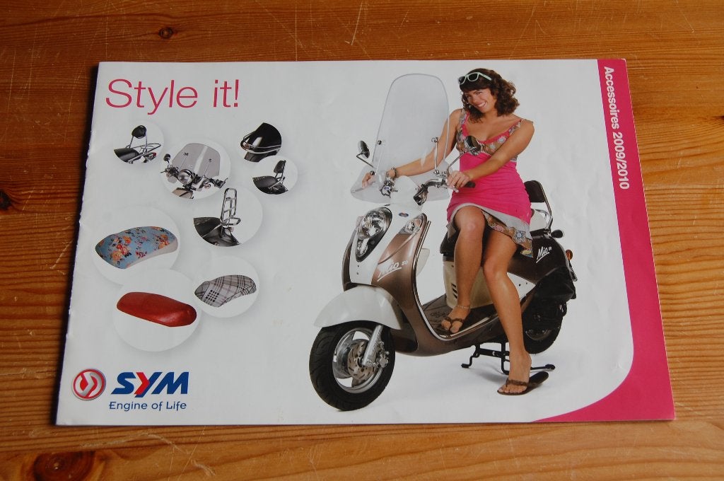 SYM accessoires 2009/2010, Ophalen of Verzenden, Gebruikt