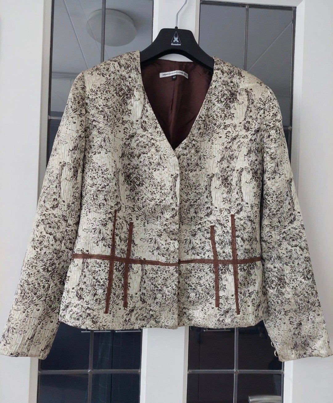 Natan Edouard Vermeulen Jacquard Blazer Maat M, Kleding | Dames, Maat 38/40 (M), Jasje, Gedragen, Natan Edouard Vermeulen