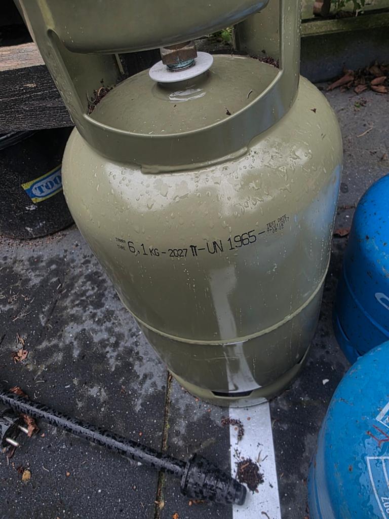 Gasfles 6,1 kg - Ideaal voor BBQ of terrasverwarmer, Ophalen of Verzenden, Gebruikt, Onbekend