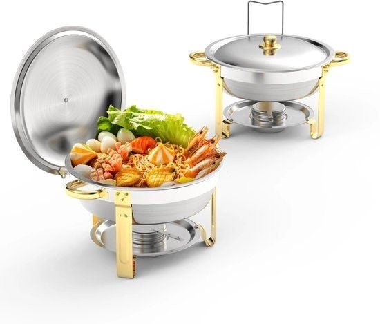 Chafing Dish - Warmhoudplaat - Buffetwarmer - Warmhoudbakken, Corvance B.V., Verzenden, Nieuw, Corvancebol@gmail.com