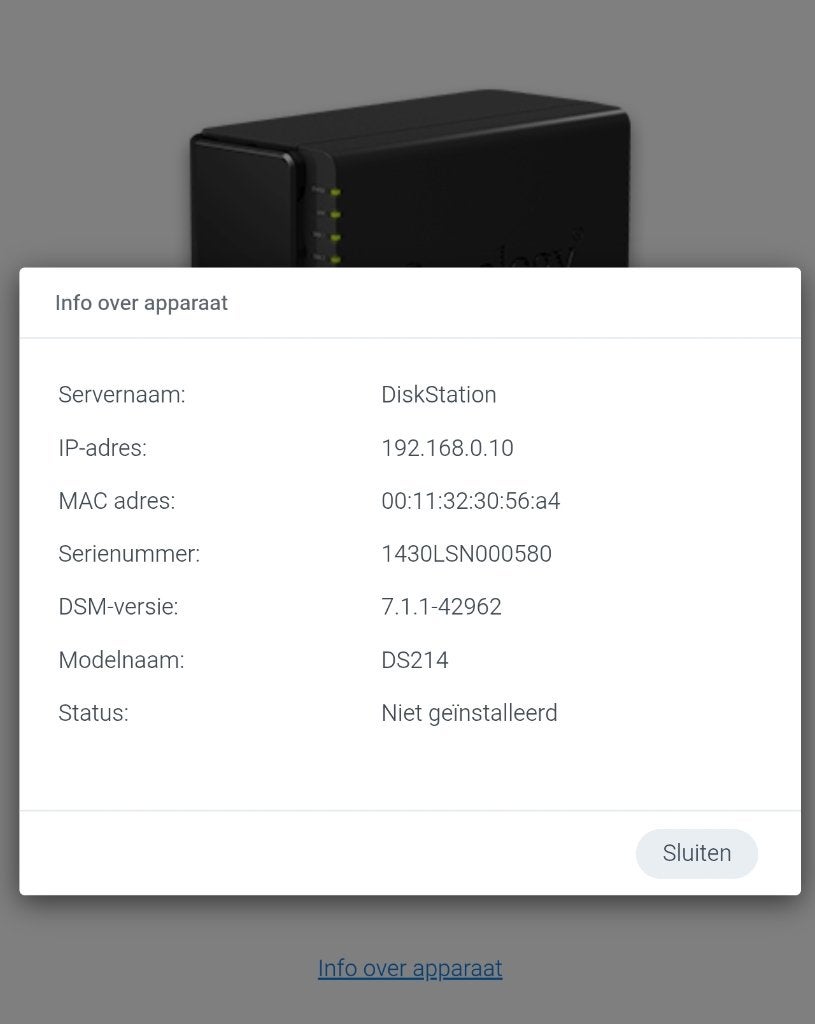 Synology DS214 NAS met 2 3TB WD Red, Computers en Software, NAS, Ophalen, Gebruikt
