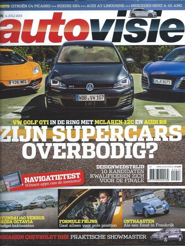 Autovisie 14 2013 : Citroen 2CV - Mercedes Benz A45 AMG - VW, Ophalen of Verzenden, Gelezen, Algemeen