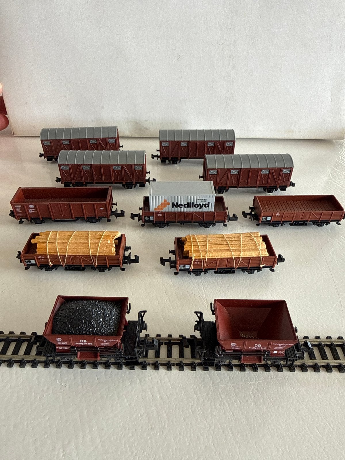 N-spoor en Minitrix wagons - Diverse modellen, Gebruikt, Gelijkstroom, Trix, Wagon