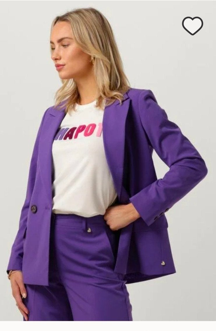 Colbert/blazer/jasje fabienne chapot maat M winkelpr 189,95, Maat 38/40 (M), Paars, Ophalen of Verzenden, Jasje
