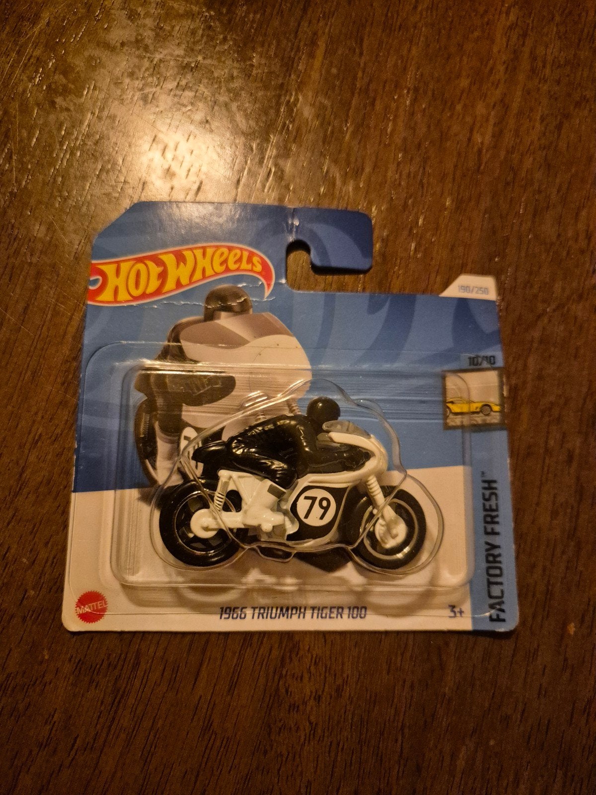 1966 Triumph Tiger 100 Hotwheels no190 2024, Ophalen of Verzenden, Nieuw, Motor