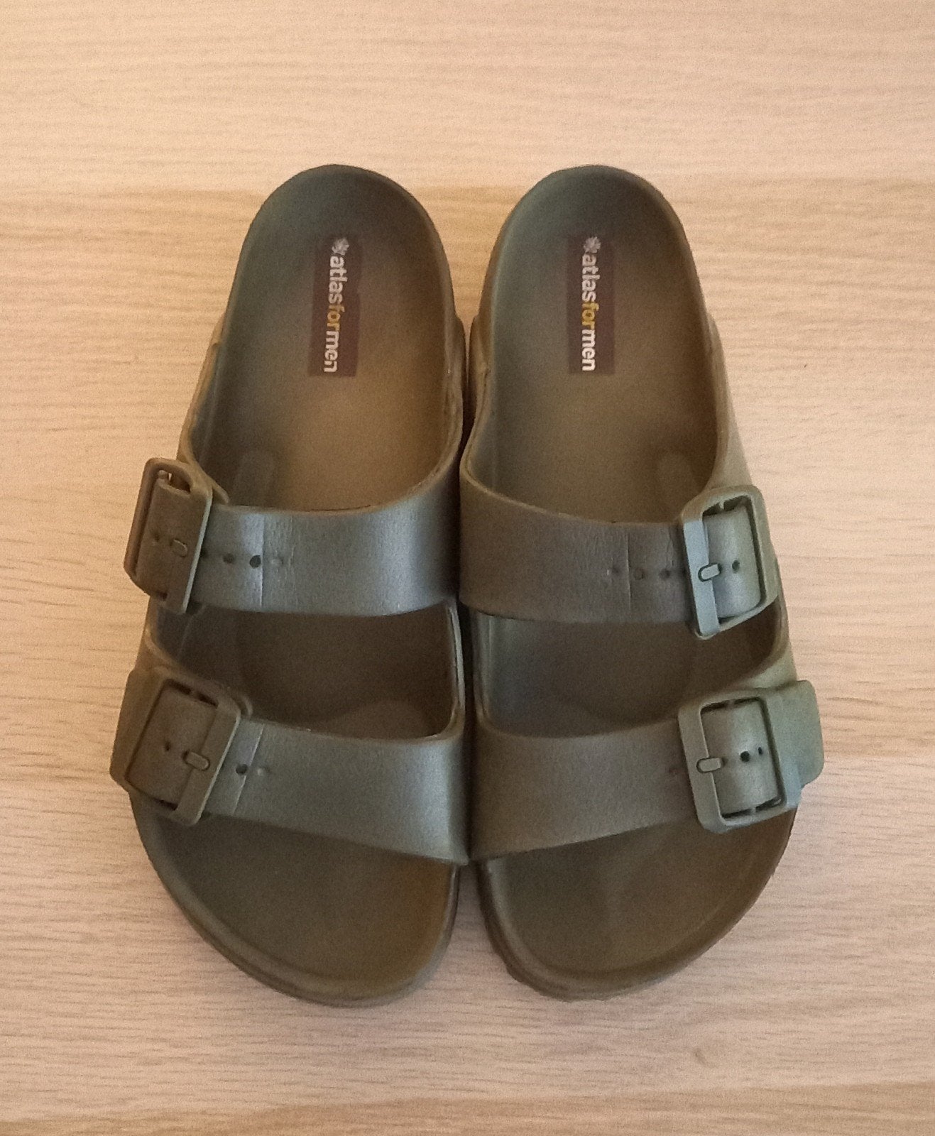 Atlasformen slippers - Zo goed als nieuw, Kleding | Dames, Atlasformen, Zo goed als nieuw, Groen, Ophalen