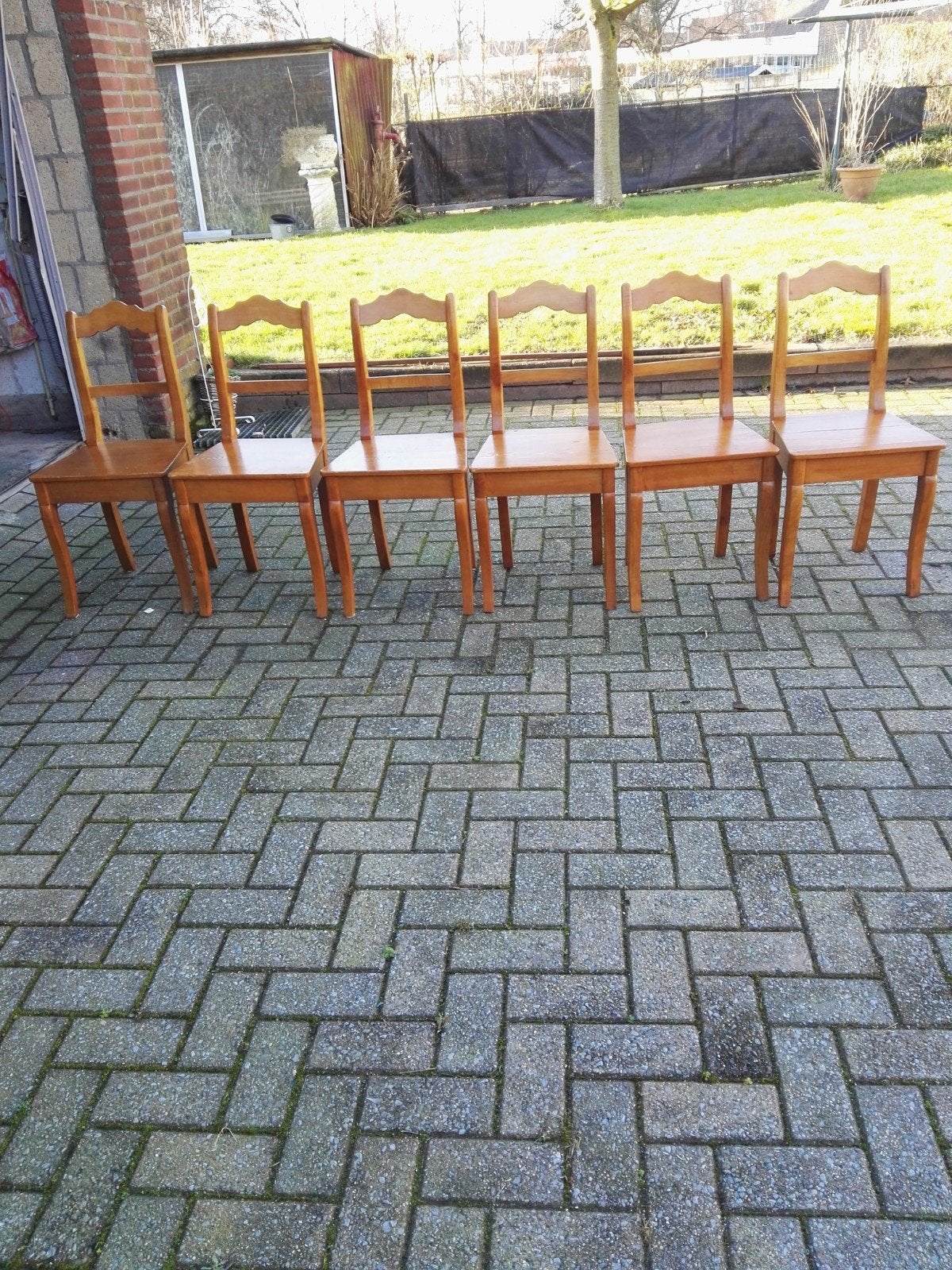 6x antieke boeren stoelen, Ophalen