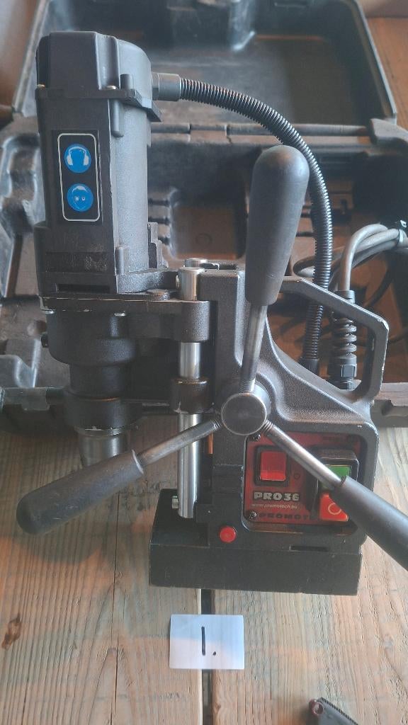 2x Magneetboor machine boormachine. Promotech en Jepson, ., Ophalen of Verzenden, Zo goed als nieuw, .