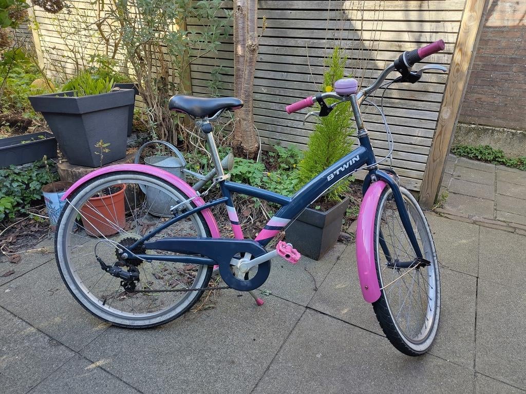 Toffe meisjesfiets B-Twin 24", Fietsen en Brommers, Fietsen | Meisjes, Gebruikt, 24 inch, Versnellingen, Ophalen