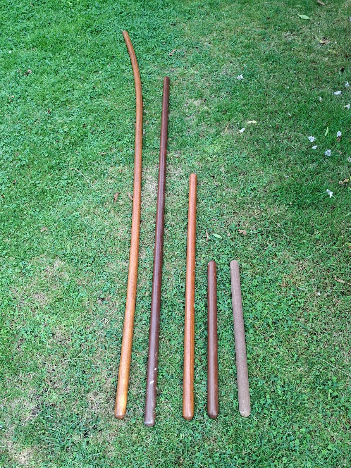 Hardhouten trapleuningen, diverse maten, Ophalen, Gebruikt, Minder dan 2 meter