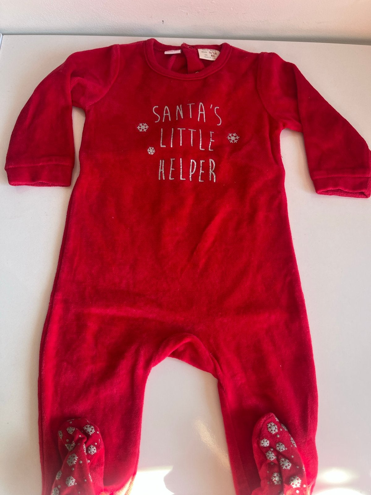 Kerst romperpakje "Santa's Little Helper" maat 80/86, Ophalen of Verzenden, Zo goed als nieuw, Jongetje of Meisje, Pakje