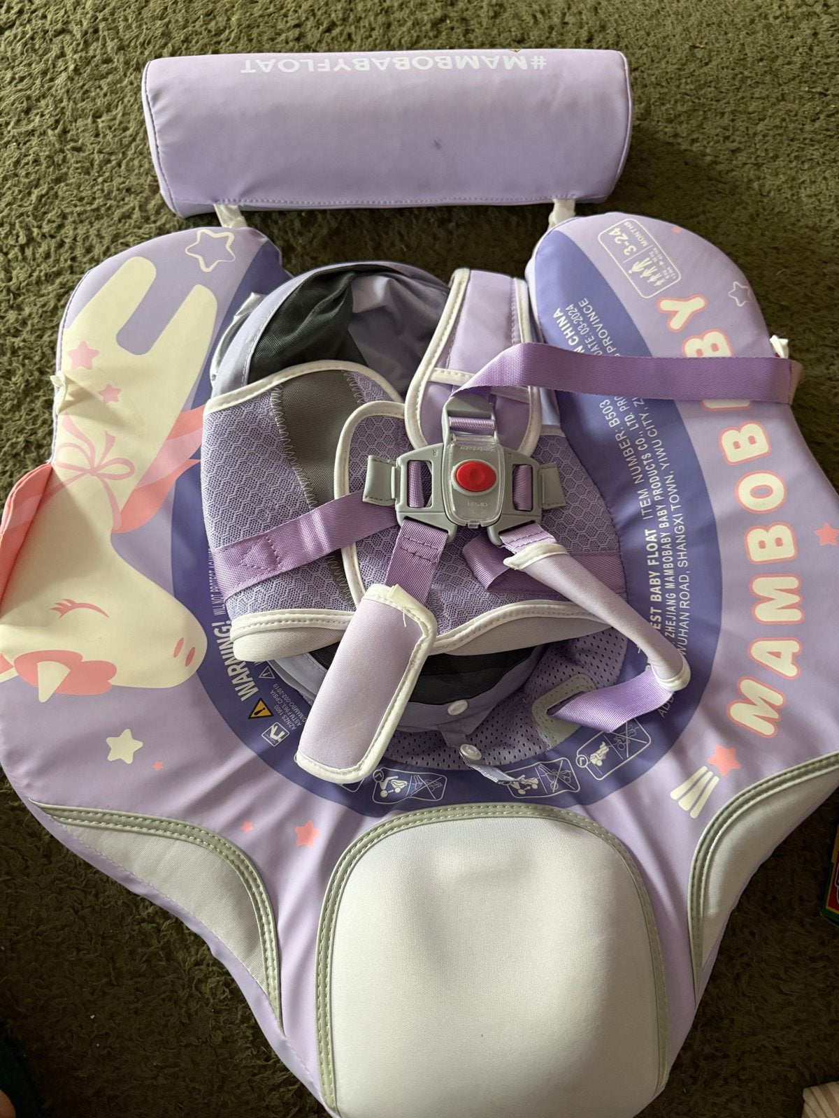 Mambo Baby Float Band Lila - Baby Zwemband, Ophalen, Zo goed als nieuw, Overige typen
